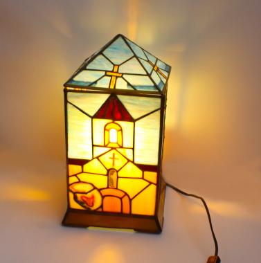 лампа светильник "Храм в горах"