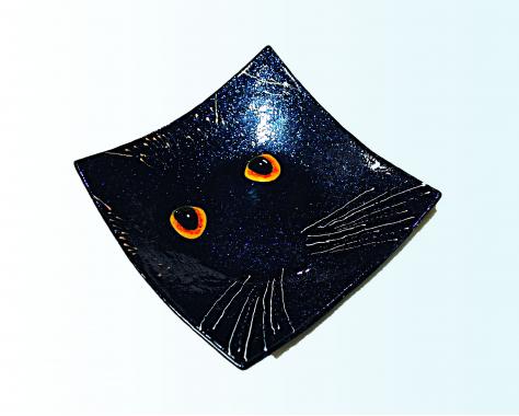 Тарелка "Черный кот"