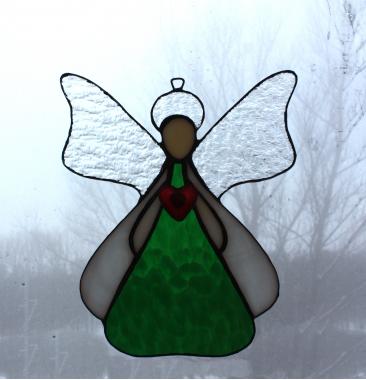 декоративная подвеска на окно "Ангел"