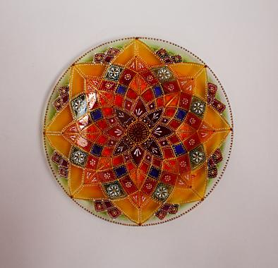 декоративная тарелка на стену "Мандала"