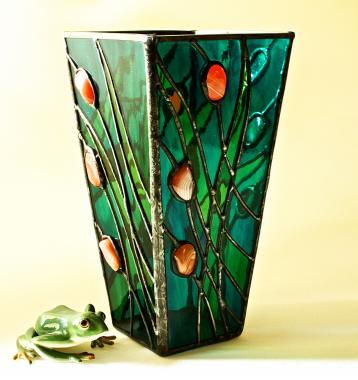 ваза интерьерная с сердоликом "мадлен"